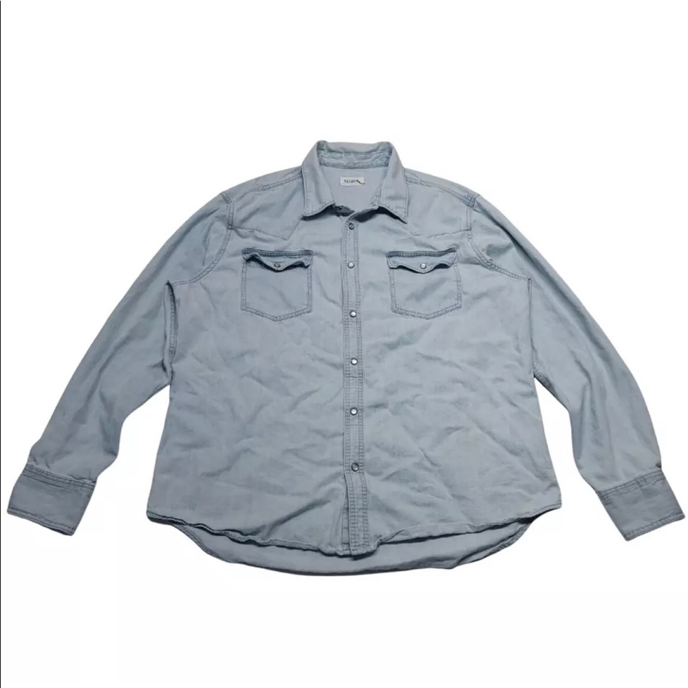 Tecovas Denim Pearl Snap Shirt